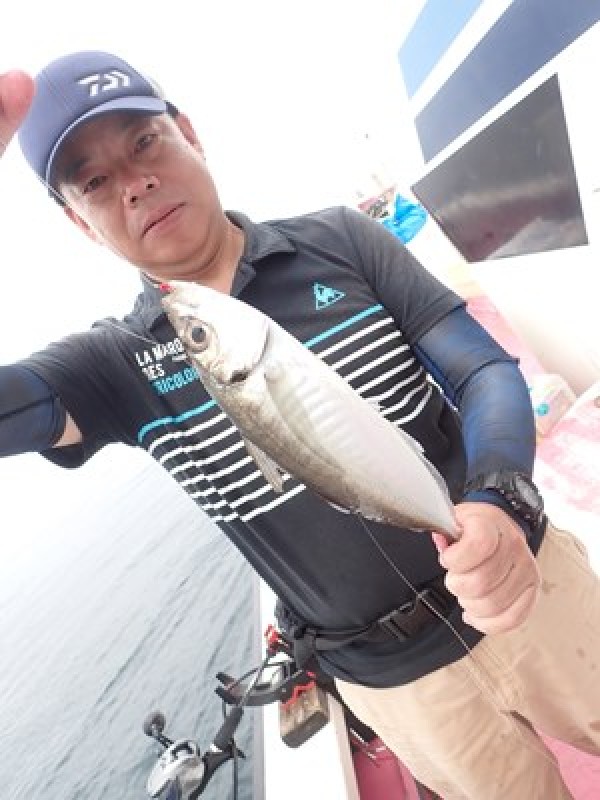 水戸浜会の皆さん、コマセ五目で。中小アジ、中小サバ、アマダイ等、アタリをひろい、お土産できました。サムネイル